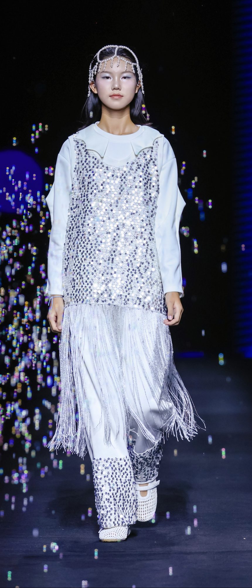 DC Kids complete look — sequin fringe